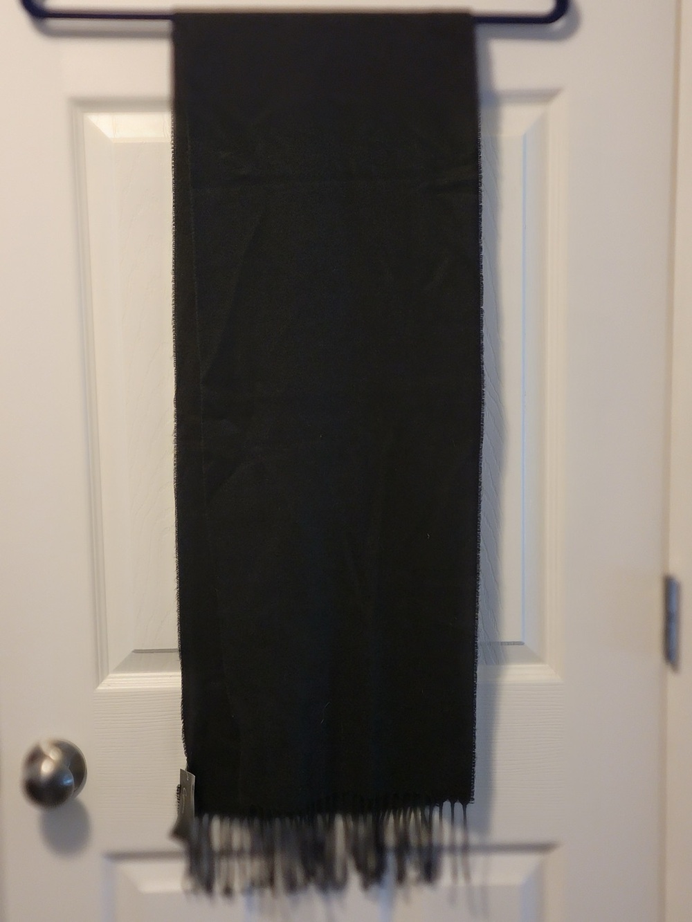 Cejon Black Italian Lightweight Fringe Scarf Wrap